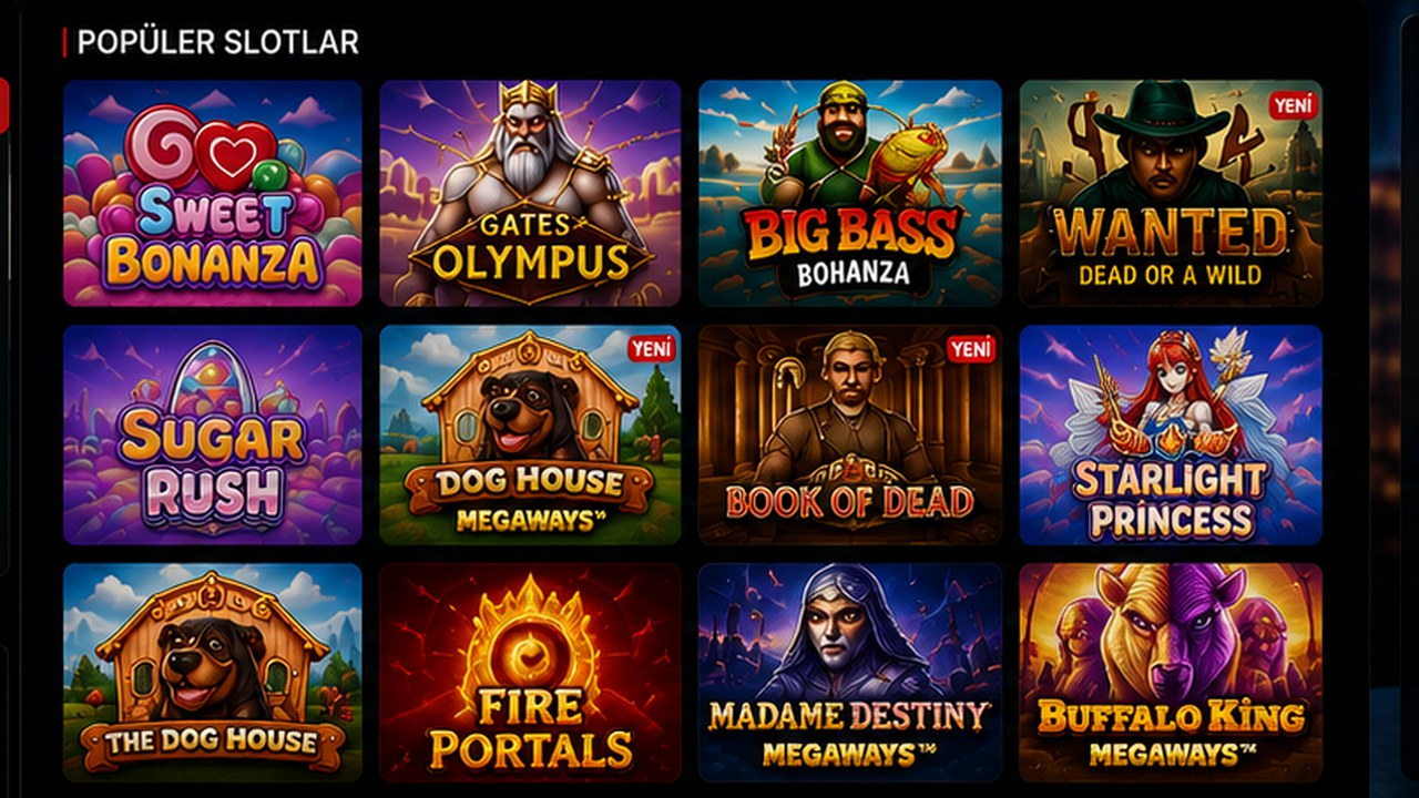 Pinco slot oyunları ve popüler sağlayıcılar ekranı